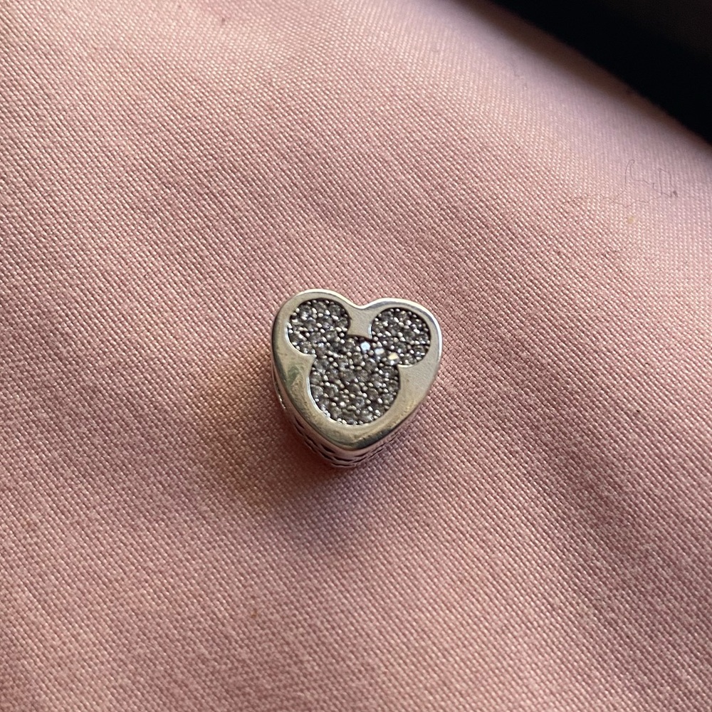 Pandora x Disney Mickey mouse icon heart shaped charm